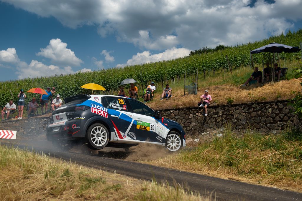Jacob Madsen og Line Nedergaard endte med at slå deres tyske konkurrenter og vinde Rallye4-klassen ved Rallye Mittelrhein
(Foto: Autengruber)